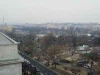 The yellowish building in front of the Washington Monument is the museum we went into on Inauguration day to get a better view of the Capitol.