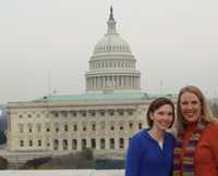 view of the Capitol from the roof of the Longworth Congressional Office Building